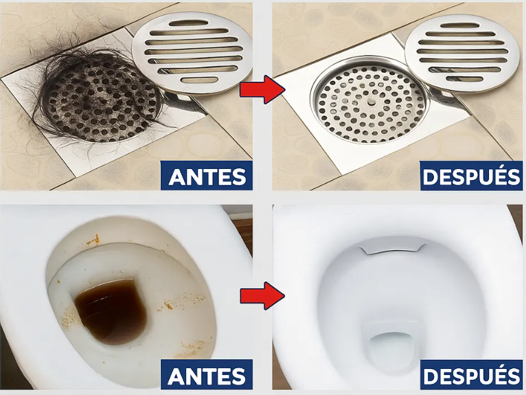 🧼 Limpiador de Tuberías en Polvo – Potencia que Desbloquea en Minutos